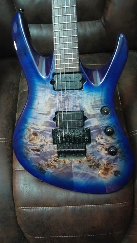 Jackson Pro Series Chris Broderick Signature Soloist HT6P 2021 - Present - Transparent Blue image 1