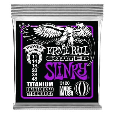 Ernie Ball Coated Titanium RPS 11-48 Power Slinky Electric Guitar Strings - 3120 image 2
