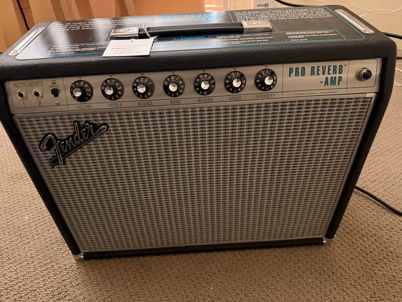 Fender '68 Custom Pro Reverb 40-Watt 1x12" Guitar Combo 2021 - Present - Black image 1