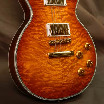 Gibson Les Paul Custom Quilt Masterpiece Electric Guitar Lemon Burst Bild 5