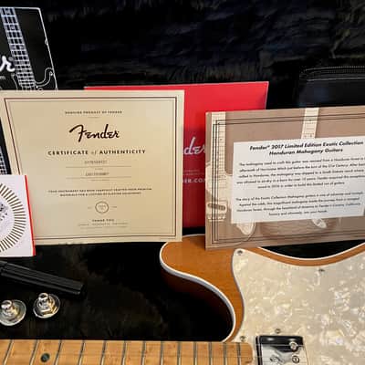 Fender Limited Edition American Elite Mahogany SH Thinline Telecaster in Fender case image 2