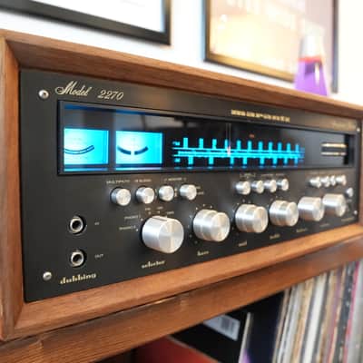Marantz Model 2270 70-Watt Stereo Solid-State Receiver 1972 - 1973 - Silver with Wood Case image 1