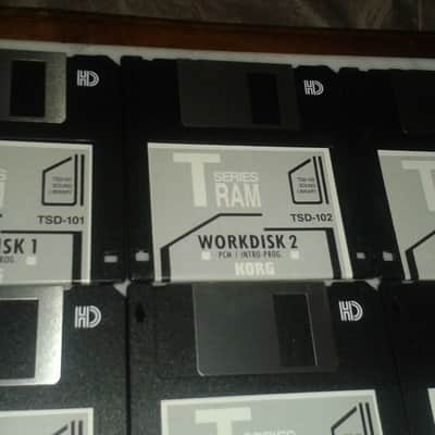 KORG 1990 T series T1 T2 T3 "M1 STEROIDS" WORKDISK TSD 101-110 TOTAL 10 DISCS DISKS GOOD STATE image 3