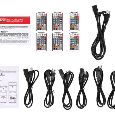 American DJ WMS2 Media Sys DC w/(4) WMS2 LED Panels+6) Wash Lights+Charging Case image 12