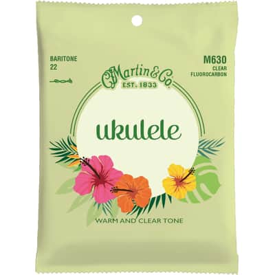 Martin M630 Ukulele Strings, Clear Fluorocarbon, Baritone image 1