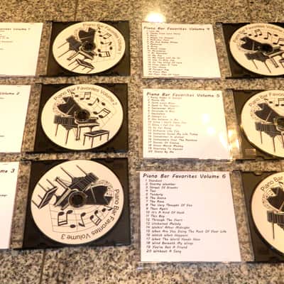 PianoDisc Player Piano 6 CD Set of Piano Bar Favorites 120 Songs over 7 Hours of music image 1