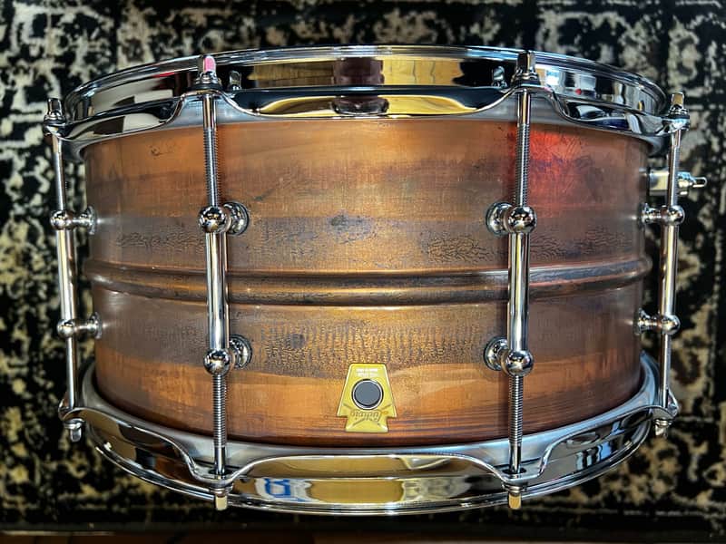 Mint Ludwig LC663T Copper Phonic 6.5x14" 10-Lug Snare Drum with Tube Lugs - Raw Copper image 1