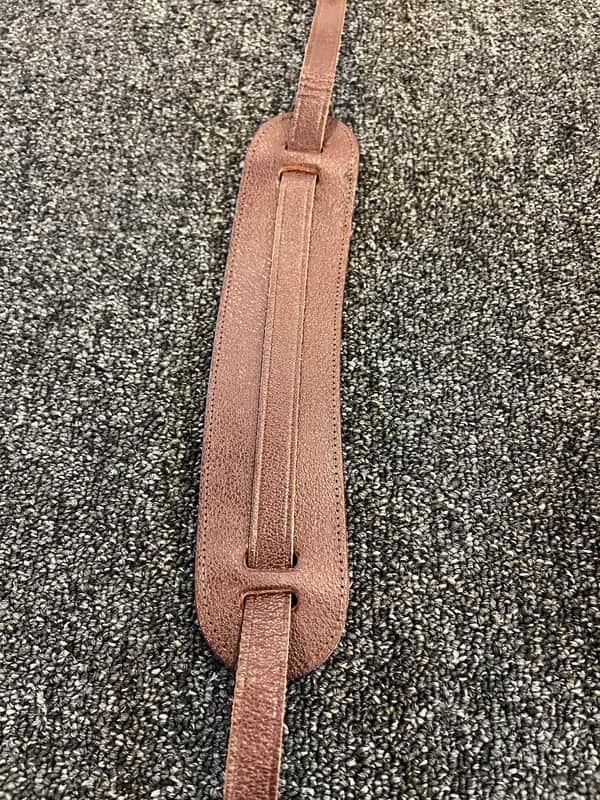 Ace Combinaton Leather guitar strap 1970’s - Burgundy in original box image 1