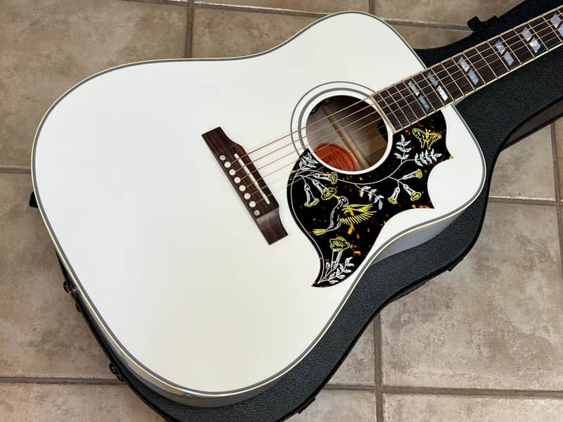 2026 Gibson Hummingbird Maple Alpine White Greatest Hits Collection image 1