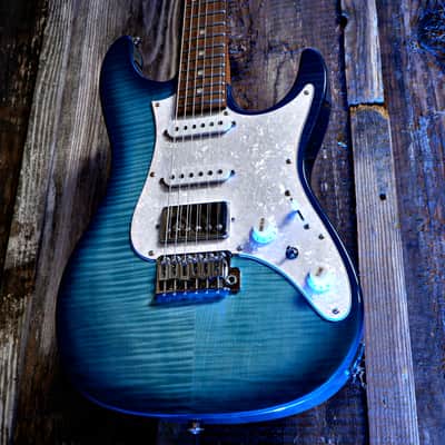 Immagine Ibanez AZ22S1F-TXB Standard - Transparent Turquoise Burst w/ Hard Case - 23