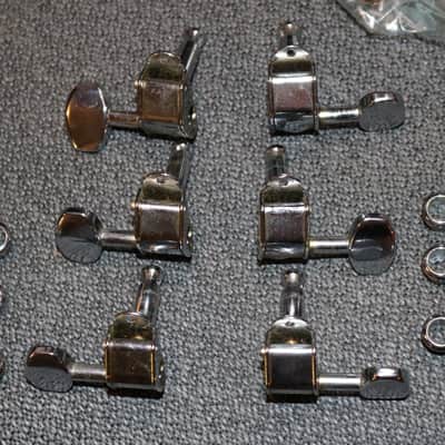 Vintage 1970's CHROME Gretsch Guitar TUNERS for Roc Jet Chet Atkins Tennessean others - No Tariffs image 3