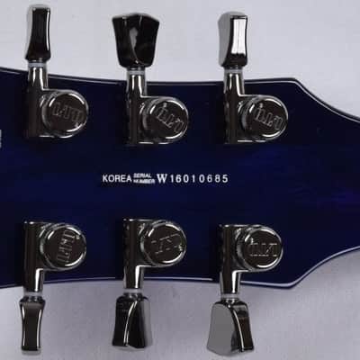 ESP LTD Deluxe EC-1000 Electric Guitar in Swirl Blue Finish image 15