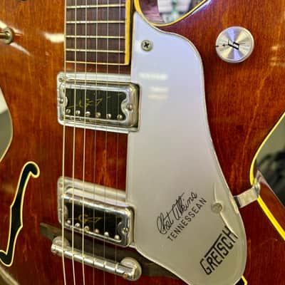 Gretsch 1968 Chet Atkins Tennessean Model 6119 Electric with Bigsby, Translucent Red Walnut Stain with New Hardshell Case - Pre Owned image 8