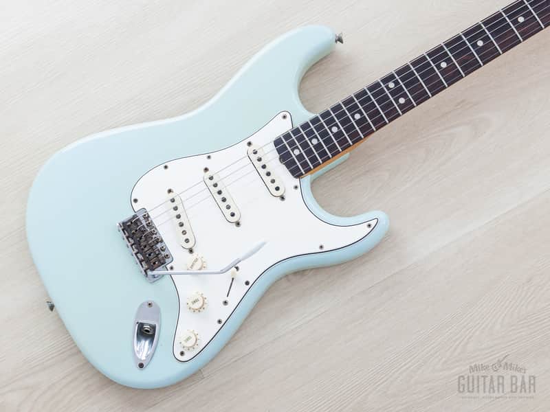 1966 Fender Stratocaster Vintage Electric Guitar Sonic Blue w/ Case image 1