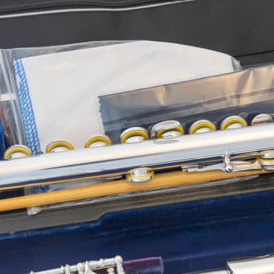 Sankyo Prima Etude Flute *Sankyo Silver headjoint *Made in Japan *Overhauled New Pads image 12