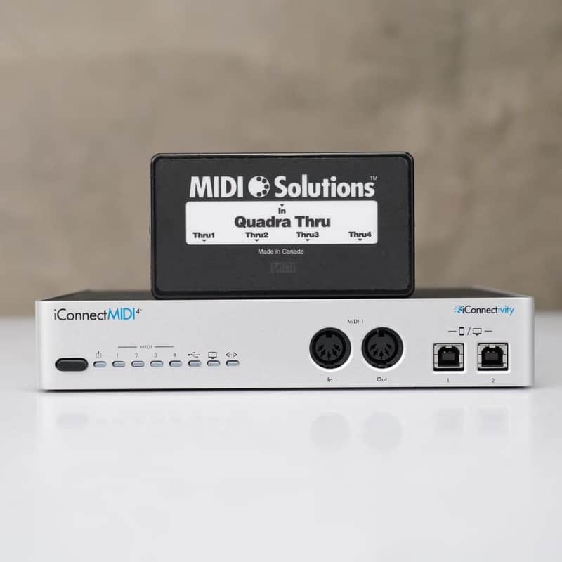 Immagine iConnectivity iConnect MIDI 4+ USB Interface w/ MIDI Solutions QuadraThru #58827 - 1