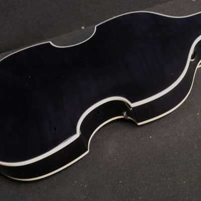 Hofner HCT-500/1L-BK Left Handed BLACK Contemporary Violin Beatle Bass with Tea Cups image 9