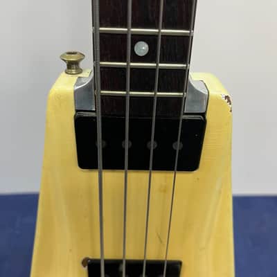 Vintage Travis Bean Wedge TB-4000 4-String Electric Bass Guitar Aluminum Neck with custom Anvil case & Roland GK-2A pickup image 9