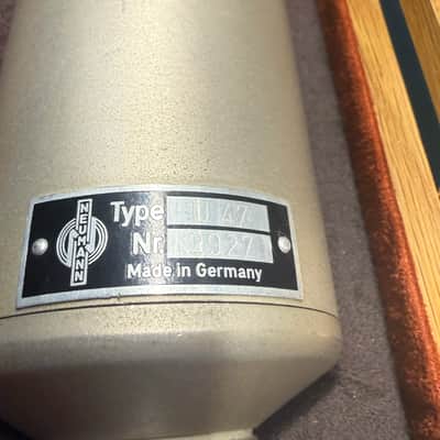 Neumann U47 Long Body #2927 - K47 capsule, VF14M tube, BV08 Transformer, original PSU and Cable 1950s - Chrome Top / Grey Painted Body image 22