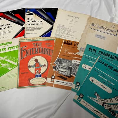 Lot of 17 Old Vintage Organ Books & Sheet Music Creative Organist, Moonlight Cocktails, Solo, Modern image 2