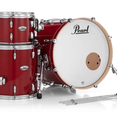 Pearl PMX Professional Maple Sequoia Red Lacquer Drums No Mount/Virgin Bass 20x14_12x8_14x14 Shell Pack | NEW | Authorized Dealer image 1