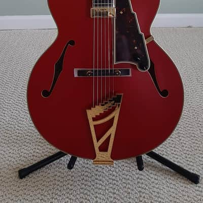 D'Angelico Deluxe EXL-1 Hollow Body Archtop 2010s - Matte Cherry image 2