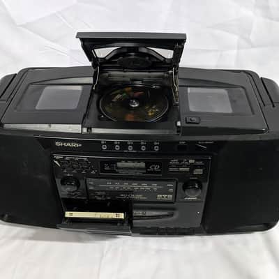SHARP WQ-CH1500 Portable Boombox 5 CD Changer Stereo Radio Cassette Player - Tested 90's image 8