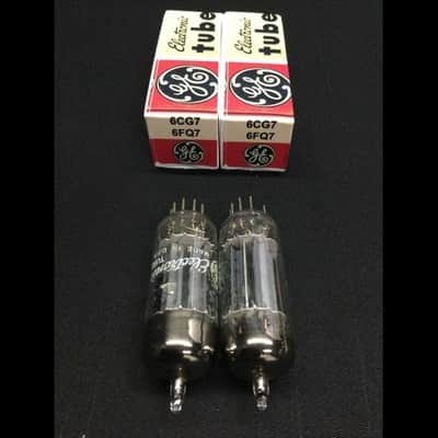 Matched Pair RCA 6CG7 (6FQ7) Clear Top VACUUM TUBES 3 Plate Design TESTED 8.9233 image 3