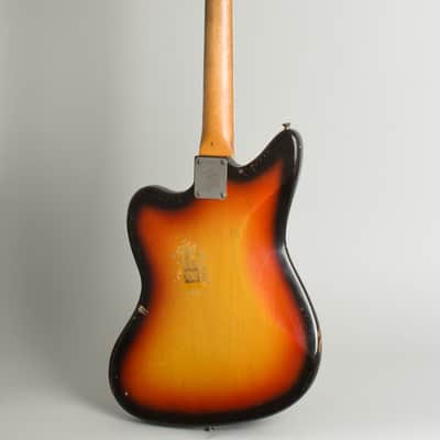 Fender  Jaguar Solid Body Electric Guitar (1965), ser. #105620, tweed hard shell case. image 2