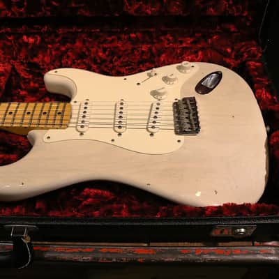 Fender Stratocaster Custom shop 1956 Reissue Journey man Relic 2017 - White Blonde image 7