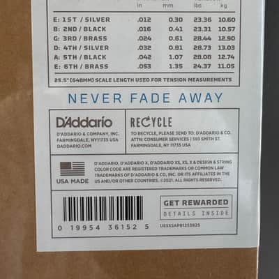 TWO BRAND NEW UNOPENED 25 Set D'Addario XS Phosphor Bronze Acoustic Guitar Strings 12-53 image 4