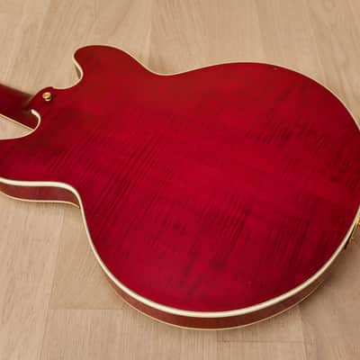 1993 Epiphone Sheraton Vintage Guitar Cherry, 100% Original w/ Case, Japan Terada image 18