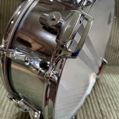 Vintage Premier 2000 Flo-Beam 5x14 Snare Drum — Chrome Over Aluminium (COA), Made in England (Video Demo) image 14