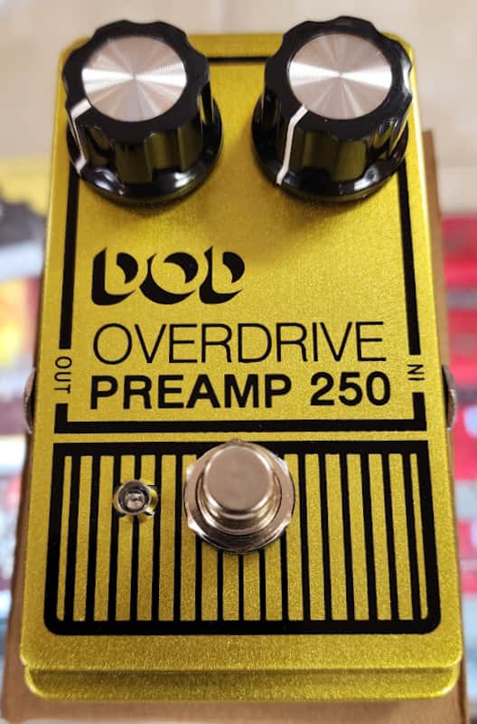 DOD Overdrive Preamp 250 Reissue with LM741 Op Amp 2023 - Present - Bullion Gold image 1