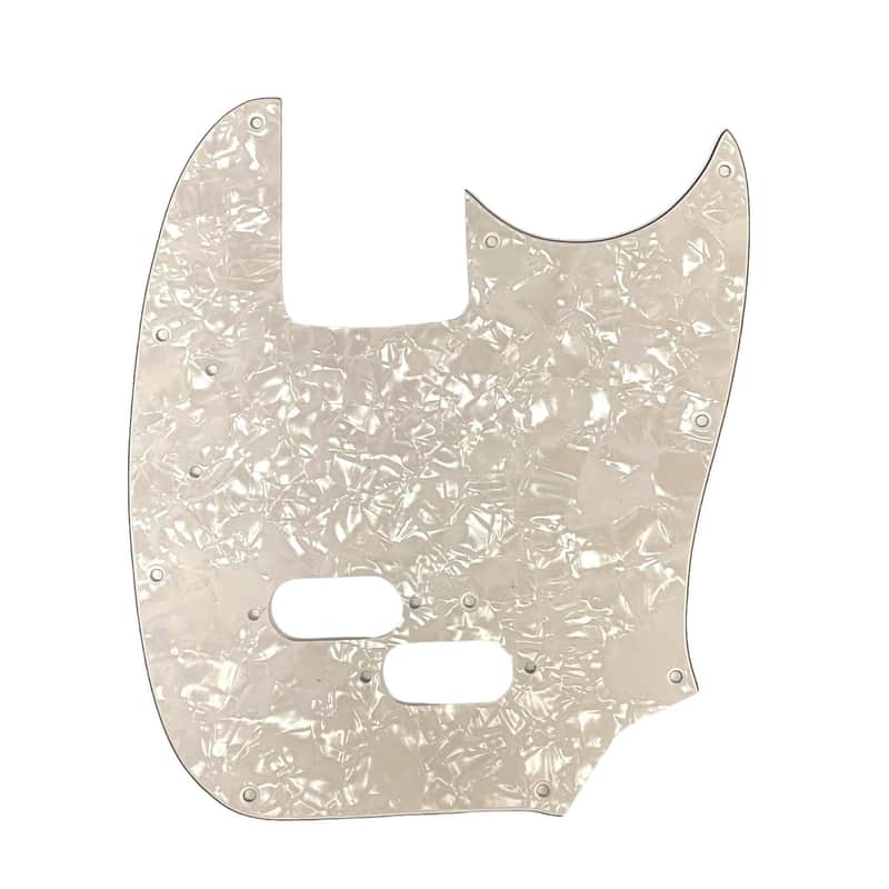MB-1528 1966-1983 WD USA Made 3-Ply White Pearloid Pickguard for USA Mustang Bass image 1