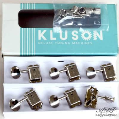 6 Lefty Machine Head in line Vintage Kluson Single Line 1:15 Left Hand Tuners Ni image 4