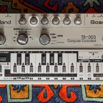 Roland TB-303 Bassline Synthesizer Module 1981 - 1984 - Silver