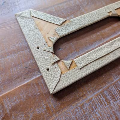 Early 1960's Fender Blonde Amplifier Head Rear Panel Cover Original Part image 8