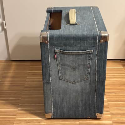 BOUTIQUE one-of-a-kind blue jeans 2x10" Combo Cabinet with Fender V1030 Speakers L@@K ! image 3