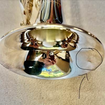 Vintage Los Angeles–made Benge Bd Resno-Tempered Bell 3 Silver Trumpet image 6