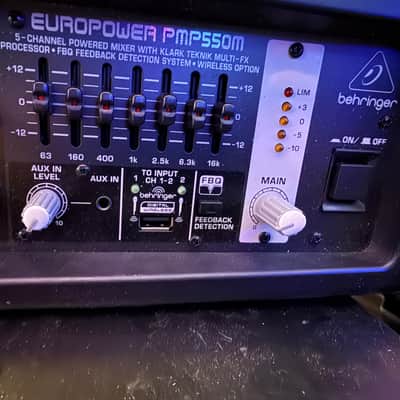 Behringer Europower PMP550M 5-Channel 500-Watt Powered Mixer 2010s - Standard imagen 3
