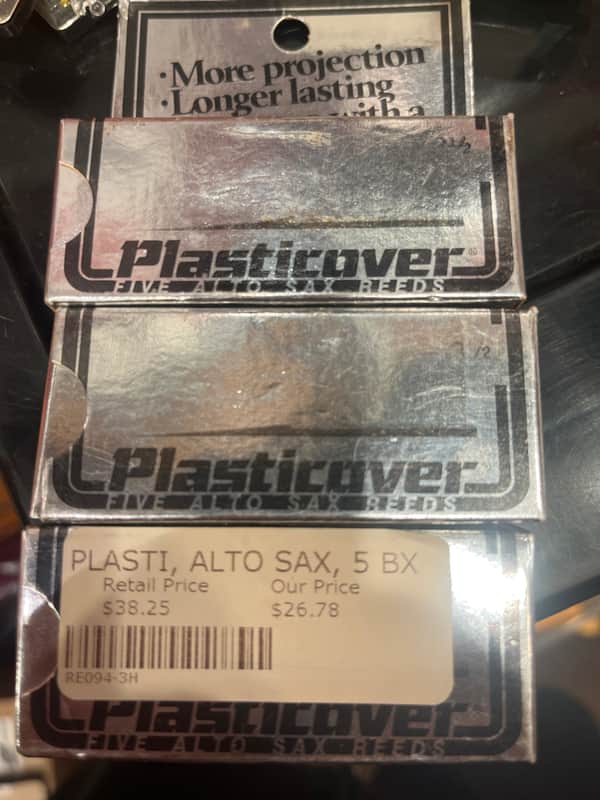 Rico Plasticover #3.5 Alto Sax reeds - Plastic over wood image 1