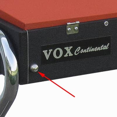 Two Chrome Plated Steel Glides for Vox Jaguar, Continental and Super Continental Organs image 2
