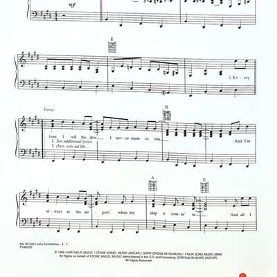 We All Get Lucky Sometimes - Piano/Vocal/Chords Sheet Music image 2