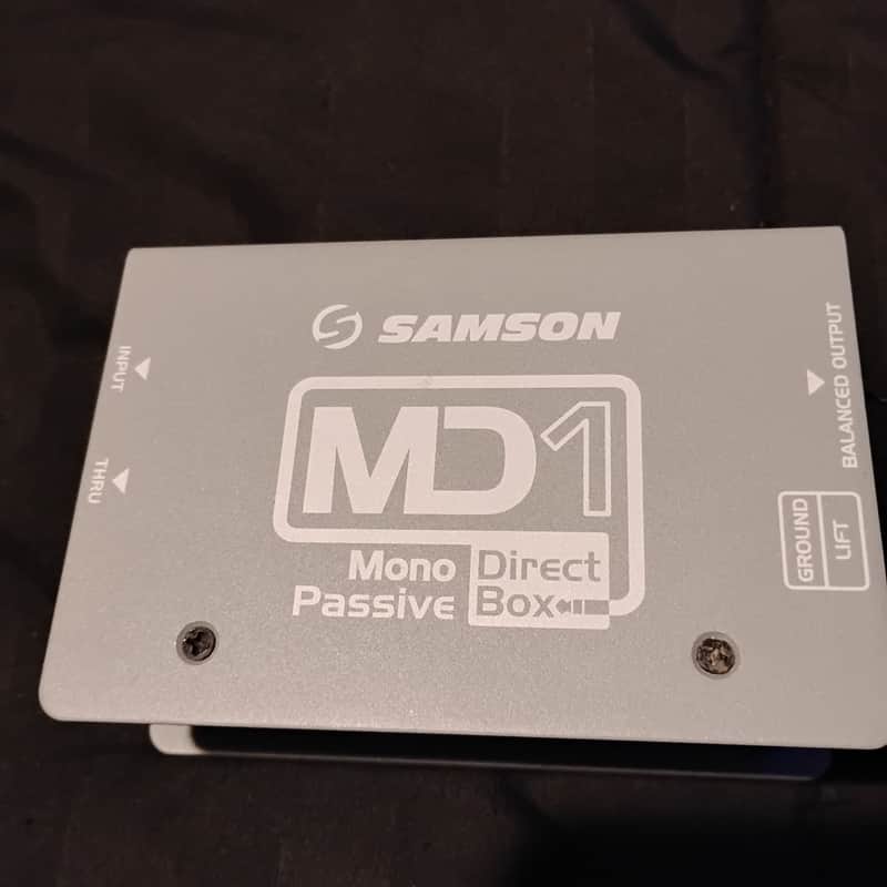 Samson MD1 S-Max Series Mono Passive Direct Box - DI box - Gray image 1