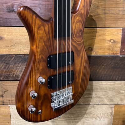 Warwick Standard Fretless 2001 - Figured Natural Satin image 4