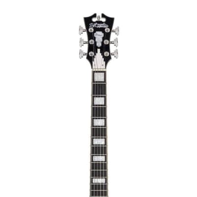 D'Angelico Premier Mini DC Electric Guitar w/Stopbar Tailpiece in Black Flake image 4