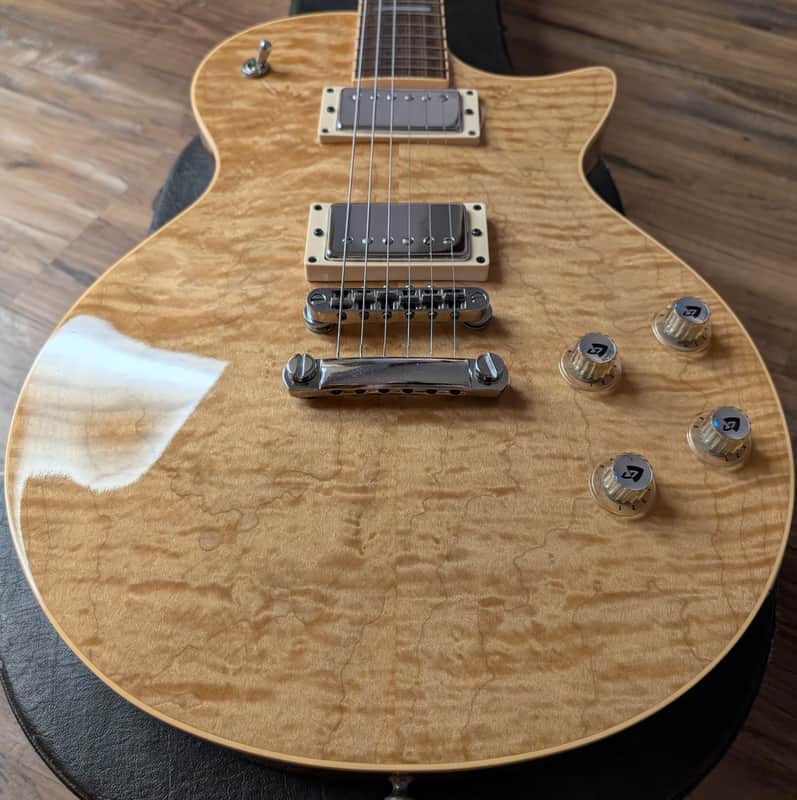 1998 Guild Bluesbird Electric Guitar Natural Flame Top Factory Duncan's W/OHSC image 1