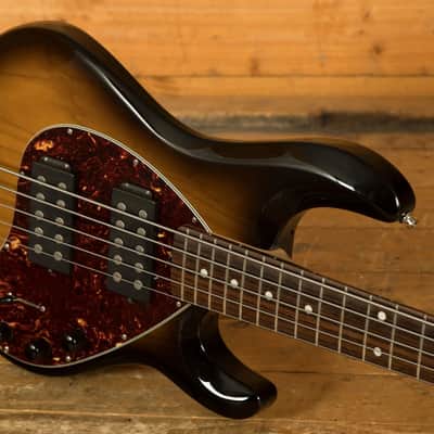 Music Man StingRay 5 - Ebony - Vintage Sunburst - 5-String *Used* image 6