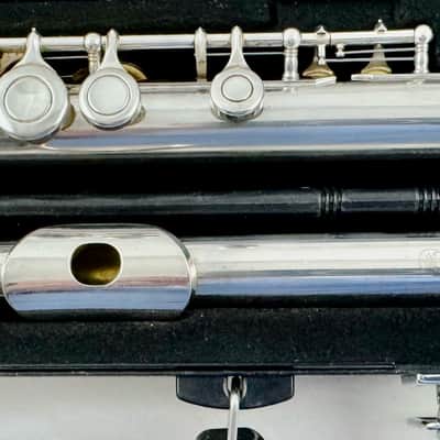 Yamaha YFL-281 Standard Inline G C-Foot Flute 2010s - Silver image 4